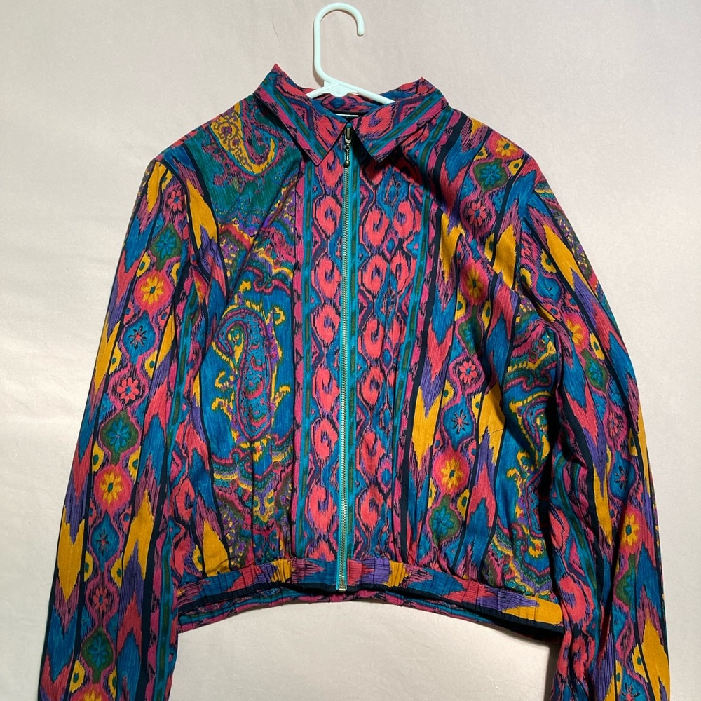 Bonnie Boynton Funky Vintage Retro Bomber Jacket